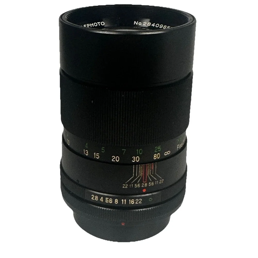 Vintage Vivitar 135mm f/2.8 Auto Telephoto Lens Minolta, Canon, Nikon…w/case